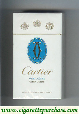 Cartier Vendome Ultra Lights cigarettes